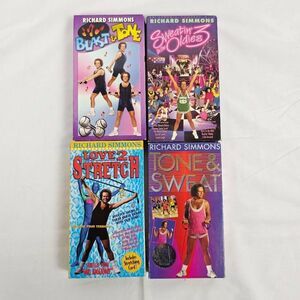Richard Simmons Workout VHS Lot of 4 Fitness Classics